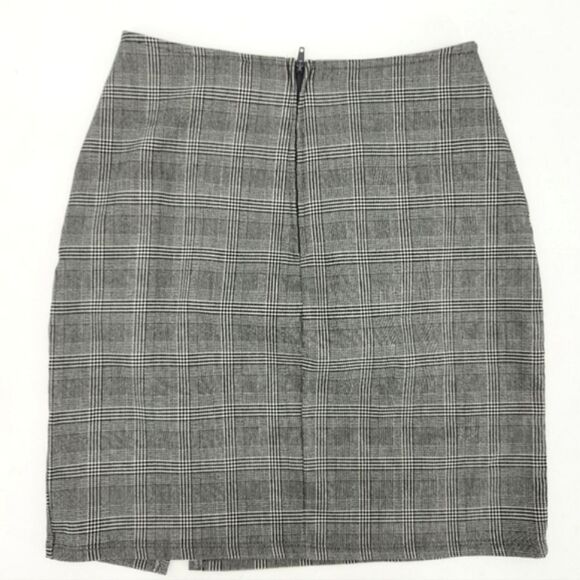 Windsor Plaid Mood High Slit Mini Skirt Womens Size Medium Check Y2K 2000s Style - Picture 2 of 8